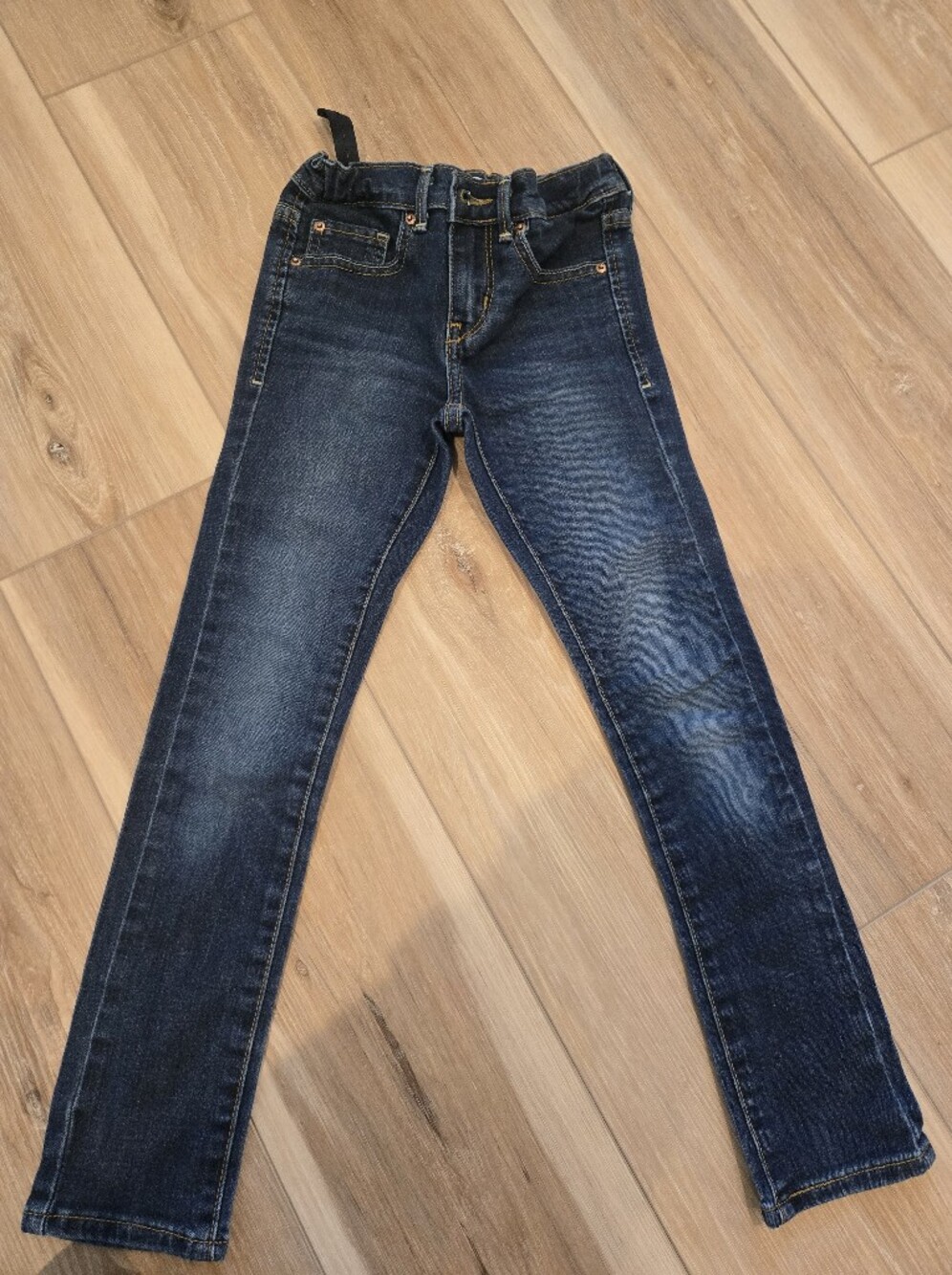 Signature by Levi Strauss Kids Dark Blue Faded Skinny Jeans